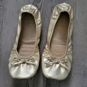 Women's Gold Flats